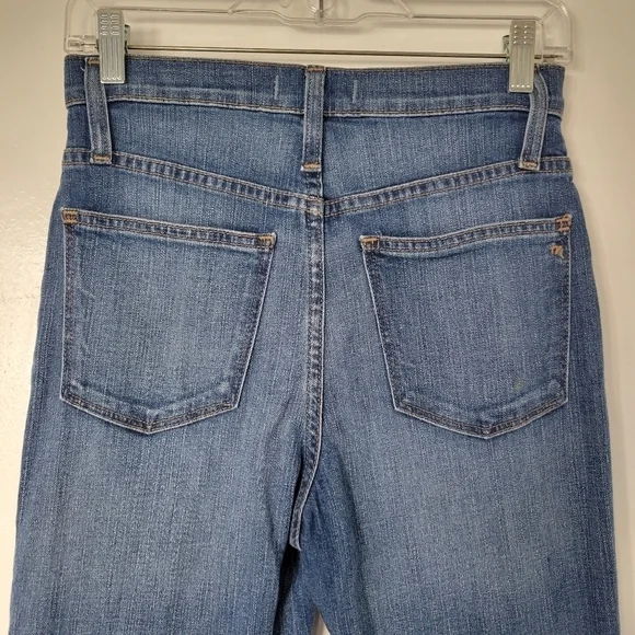 Madewell Cropped Classic Straight Distressed Jean Size 25 - Picture 8 of 12